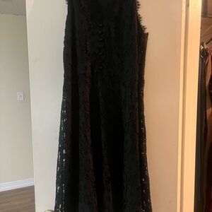 Talbots Black Strapless Cocktail Gown